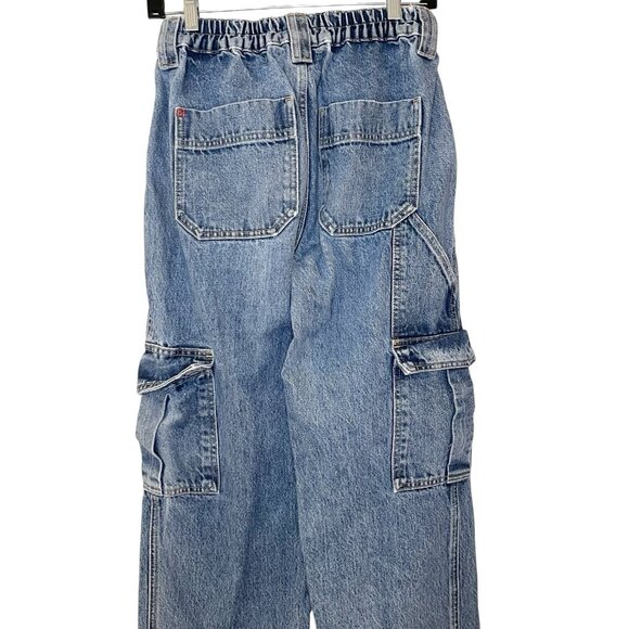 BDG Urban Outfitters Jean Women 26 Skate Cargo Blue Denim Elastic High Rise - Picture 4 of 6